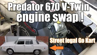 S3 E18 We put a 670 Predator V twin in our project car 1969 Renault 10