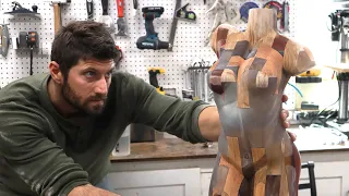 Carving a Figure out of Epoxy & Wood