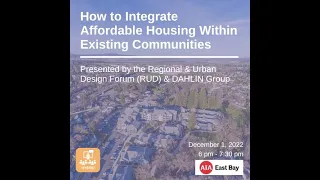 How to Integrate Affordable Housing Within Existing Communities