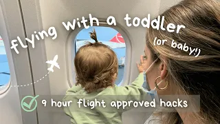 17 hacks for travelling on a plane with a toddler or baby! | long flight approved