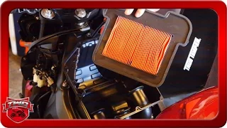 How To Remove FZ09 MT09 Air Filter Fuel Tank ECU And Install USB Power Port