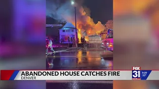 Abandoned house near 6th Avenue catches fire