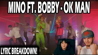 MINO FT. BOBBY - OK MAN SPECIAL PERFORMANCE (COUPLE REACTION | LYRIC BREAKDOWN!)