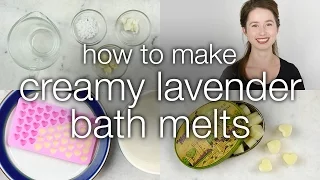 How to Make DIY Creamy Lavender Meadow Bath Melts