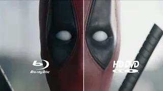 Deadpool movie Blu-ray restoration vs HD DVD comparison