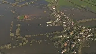 Somerset flooding - from the air