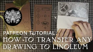 linocut tutorial: how to transfer any drawing to lino