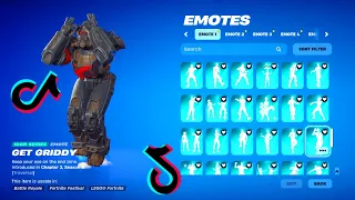 ALL FORTNITE ICON SERIES & TIKTOK EMOTES