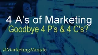 Marketing Minute 079: “4 A’s of Marketing (No More 4 P’s & 4 C’s?)” (Marketing Basics)