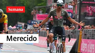 Así fue la celebración de Dries De Bondt tras ganar la etapa 18 | Giro de Italia 2022