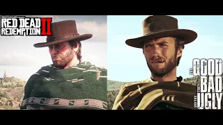 The Good, the Bad and the Ugly Final Duel RDR2 Scene Comparison