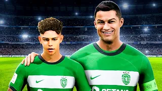 I Put Ronaldo & Cristiano Jr On The Same Team