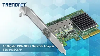 TRENDnet 10 Gigabit PCIe SFP+ Network Adapter - TEG-10GECSFP