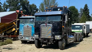 September 2, 2023 поменялся фарами от Peterbilt 389 на 379 квадратные и обзор Kenworth K100￼￼