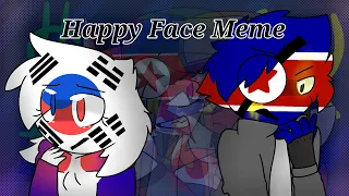 Happy Face Meme//Countryhumans South and North Korea//Trend?