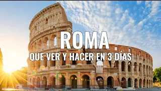 RUTA DE 3 DÍAS EN ROMA 🇮🇹 Que VER y HACER en la capital de ITALIA | Guía de viaje ROMA Y VATICANO
