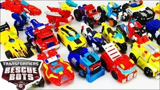 Transformers Rescue Bots Toy Collection With Bumblebee Optimus Prime Chase Heatwave & Brushfire