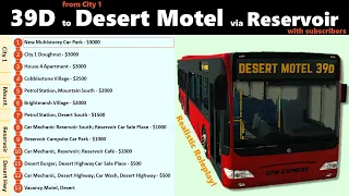 Bus Route 39D From City 1 to Desert Motel! | Car Parking Multiplayer | Realistic Roleplay