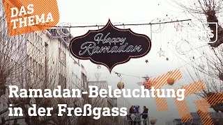 In Frankfurt leuchtet erstmals zum Ramadan die Fußgängerzone I hessenschau DAS THEMA