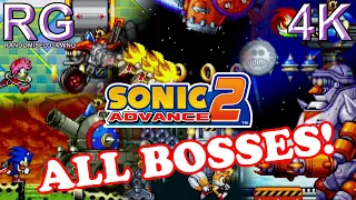 Sonic Advance 2 - Game Boy Advance - All Bosses & Super Sonic Final (Original hardware) [UHD 4K60]