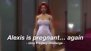 Alexis is pregnant... again || Sims 4 Legacy challenge EP26 || solitasims