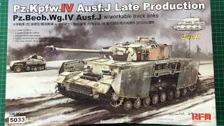 Ryefield Models 1/35 Pz.Kpfw.IV Ausf.J Late Production in box review