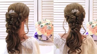 Свадебная прическа,вечерняя,прическа на выпускной Wedding prom hairstyle