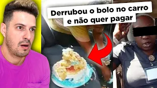 Cliente folgada derruba bolo e não quer pagar!