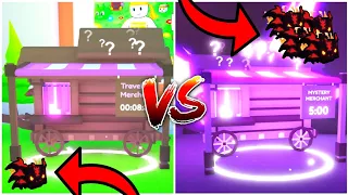 Traveling Merchant VS Mysterious Merchant | Pet Simulator X Roblox