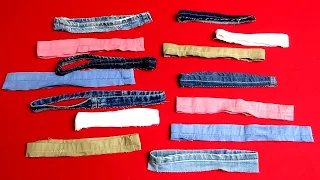 DIY"바지밑단" 절대 버리지 마세요! "명품백"이 됩니다!/Don't throw away the hem of the jeans. It can be a "luxury bag"