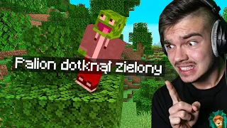 MINECRAFT, ale NIE MOŻESZ DOTKNĄĆ ZIELONEGO KOLORU...