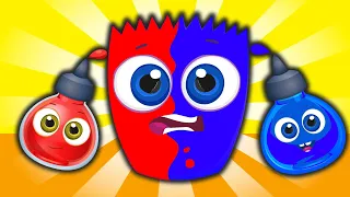 Colorful Learning Adventure: Unraveling Blue and Red | Interactive Cartoons for Kids