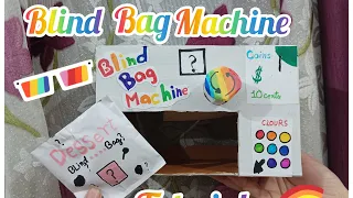 How to make a blind bag machine/  blind bag / diy machine/ dessert blind bag / squashy /suhemaart