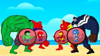 Evolution Of HULK PREGNANT, SPIDER-MAN vs IRON-MAN, CAPTAIN AMERICA | Super Heroes Animation