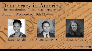 Democracy In America Panel | Cambridge Union