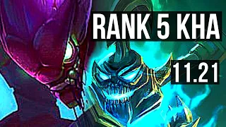 KHA'ZIX vs HECARIM (JNG) | Rank 5 Kha, 12/3/15, Godlike | TR Challenger | 11.21