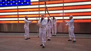 US Navy Ceremonial Guard | Fleet Week New York 2024 | Times Square NYC