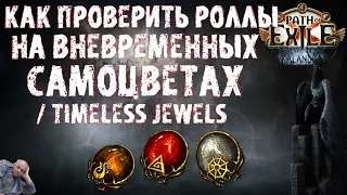 Как подобрать и проверить вневременные самоцветы / Timeless Jewels | ПоЕ 3.19 Озеро Каландры