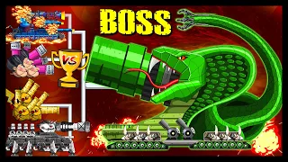 ❓WHAT IF the Boss was Monster Snake❓Мега танки VS Мега Босс| Мультики про танки | Arena Tank Cartoon