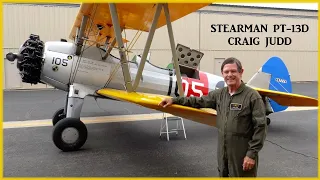 STEARMAN - BOEING PT-13D Flight