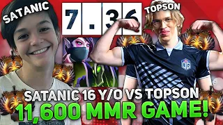 SATANIC 16 Y/O vs TOPSON on RUBICK 11,600 MMR GAME! | BUTTERFLY on TEMPLAR ASSASSIN DOTA 2