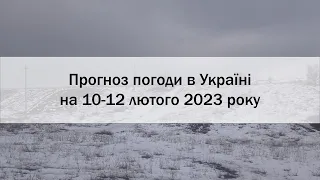 Прогноз погоди в Україні на 10-12 лютого 2023 року