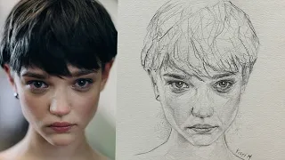 Draw a Sad Girl's Face in Your Own Style!  #drawingtutorial