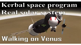 Walking on Venus in Kerbal Space Program. RSS+RO