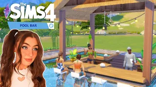 Swim-Up Pool Bar │Functional │ Sims 4  │ No CC │ Tutorial