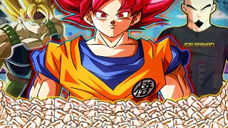 DOUBLE THE FIRE LUCK!! COLLAB SUMMONS WITH JOESAIYAN ON DOKKANFEST GOD GOKU'S BANNER!