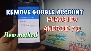 HUAWEI P9  EVA-L09 BYPASS GOOGLE ACCOUNT ANDROID 7.0 NEW METHOD