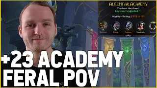 Feral +23 ALGETH'AR ACADEMY DUNGEON EXPLANATION + FERAL GUIDE