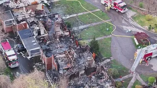 Residents react to overnight condo fire in Brookfield