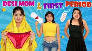 DESI MOM and FIRST PERIOD - Episode 2 | Life Saving PERIOD HACKS